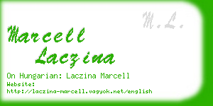 marcell laczina business card